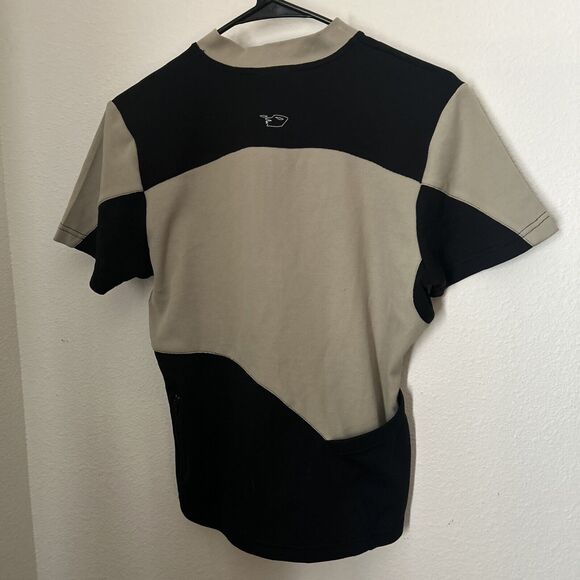 NEMA Womens Bicycle Jersey Tan/Black side Cycling Jersey Pockets Medium - Picture 5 of 10